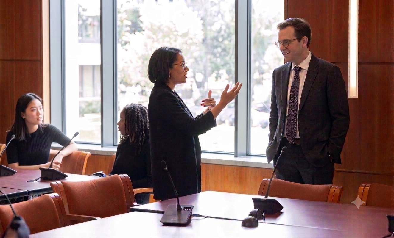 Professional discussion in a conference setting